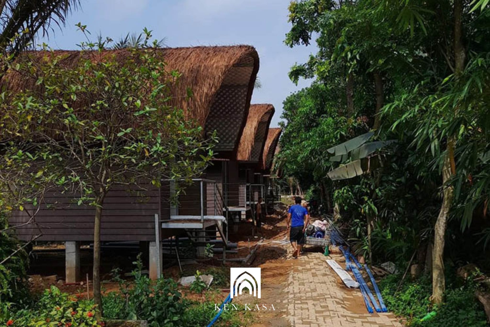 Mẫu thiết kế bungalow bằng tre, nứa, rơm, rạ